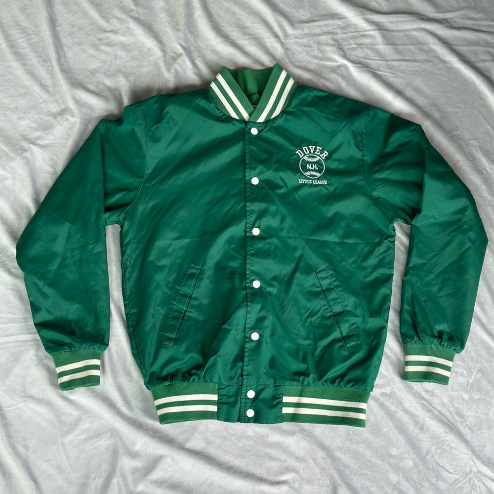 RENNOC VINTAGE LITTLE LEAGUE COACH JACKET WITH WHITE BUTTONS